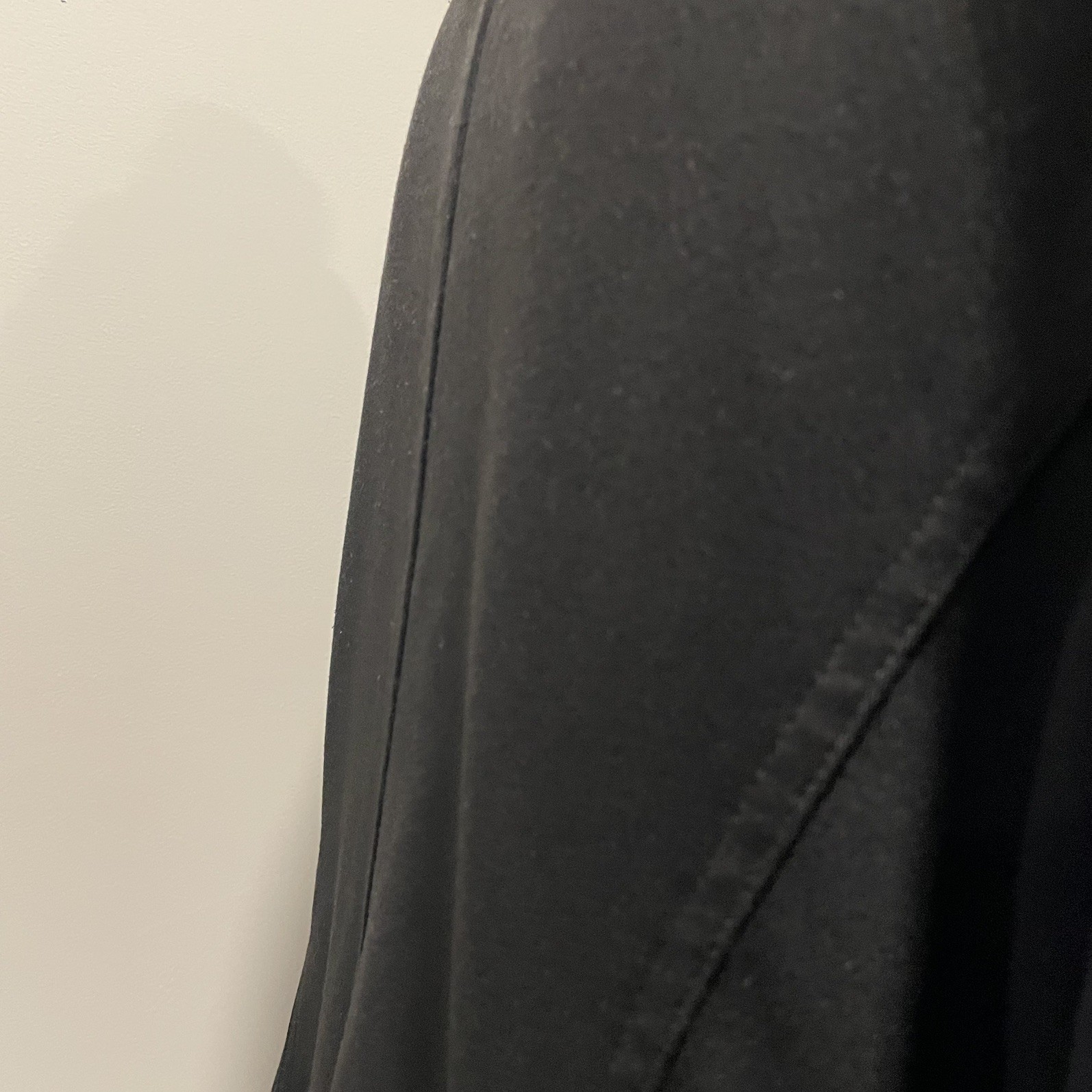 Calvin Klein Solid Black Ponte Open Front Waterfa… - image 9