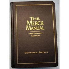 Vintage  The Merck Manual Seventeenth Edition Centennial Edition Hardcover