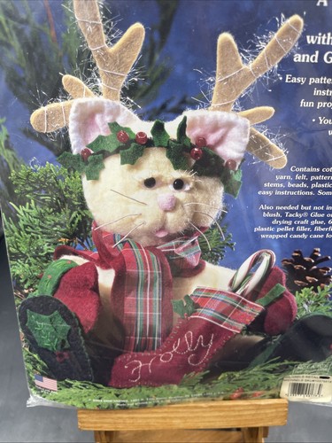Feltworks by Dimensions Christmas Holly Day Kitty 8126 Rentier Neu - Bild 4 von 6