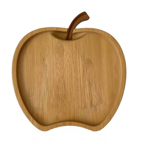 Smooth Wooden Fruit Serving Tray for Snacks Appetizers and Organization - Picture 1 of 6