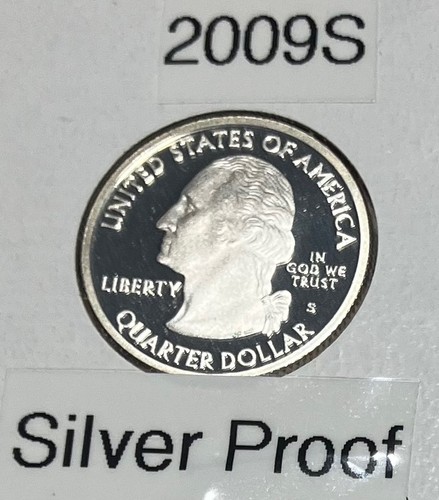 2009- 6 State Quarters (US Territories and DC) all Silver Proof - Picture 1 of 7