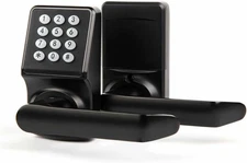 Keypad Door Lock with Handle-Keyless Entry Door Lock -Matte Black