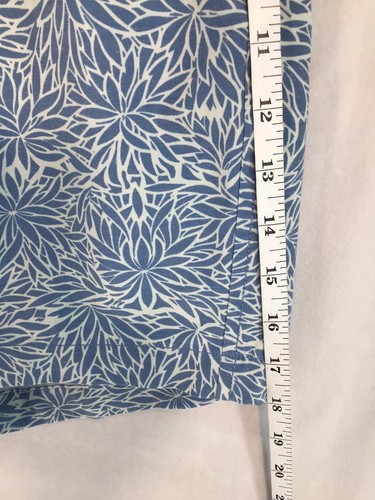 Faherty Mens Beacon Swim Trunks Mens large Blue Waters Frond Print Mesh Lined - Picture 11 of 14