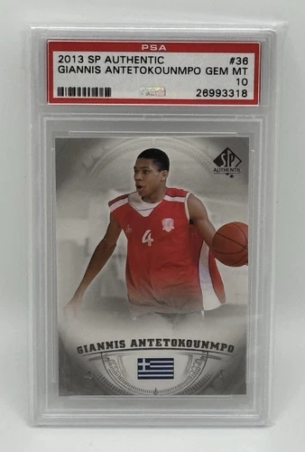 2013-14 SP Authentic Giannis Antetokounmpo #36 PSA 10 GEM MT Rookie RC