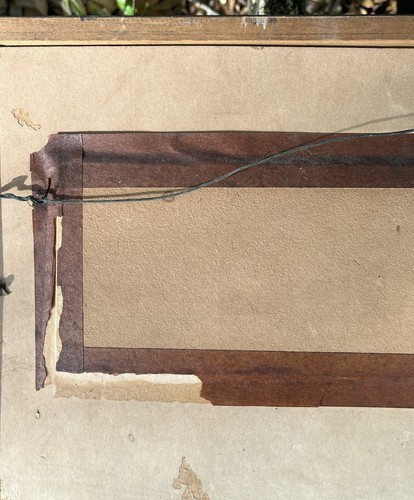 Antigua Casa Arquitectónica Pintura Acuarela Marrón Betsy Original - Imagen 12 de 13