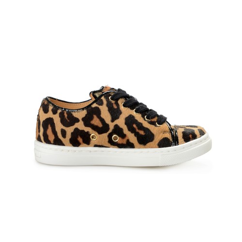Charlotte Olympia Girls "INCY PURRRFECT" Pony Hair Leather Sneakers Shoes Sz 26 - Picture 4 of 8