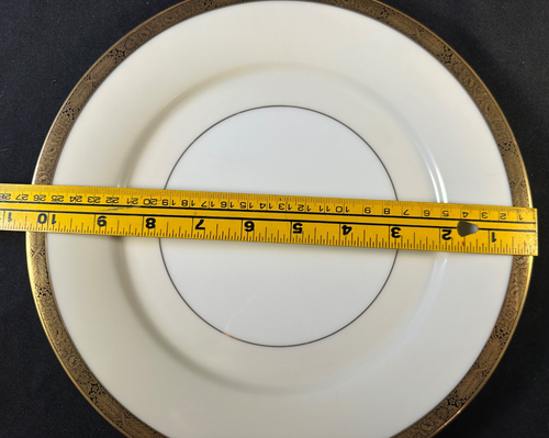 Lot of 4 Noritake GOLDKIN Dinner Plates Japan # 4985 Gold Trim - Picture 5 of 5