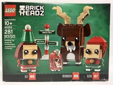 LEGO BRICKHEADZ CHRISTMAS 40353 Reindeer, Elf and Elfie NISB New & Sealed