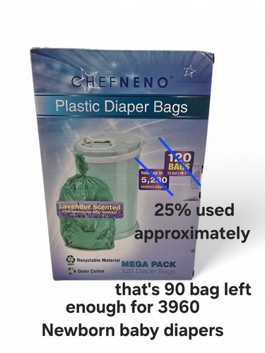 Ubbi Replacement Heavy Duty Diaper Bags 90 Bags (Approximately) - Picture 3 of 6