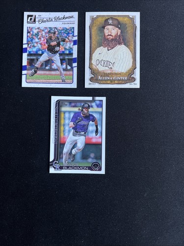 Charlie Blackmon 3 Karten MLB Baseball Trading Card Lot Colorado Rockies - Bild 5 von 8