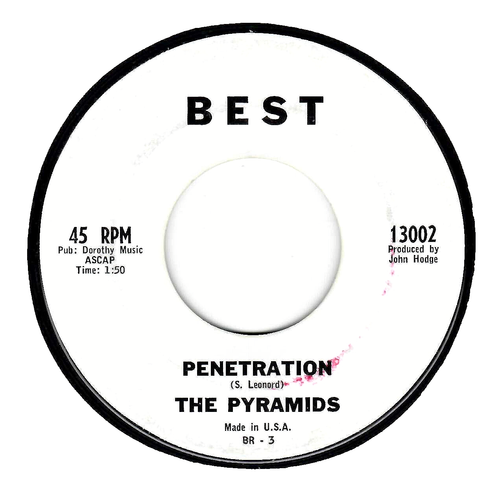 45RPM, PYRAMIDS ' PENETRATION '  EXC ' ROCK INSTRUMENTAL ' SURF ' - Bild 1 von 2