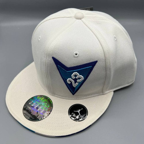 Air Jordan 23 Hat Men 7 3/8 White Jumpman Fitted Cap New - Picture 2 of 7