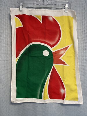 Kellogg Sunshine Breakfast Collection Rooster Dish Towel 1998 Cornflakes Cereal