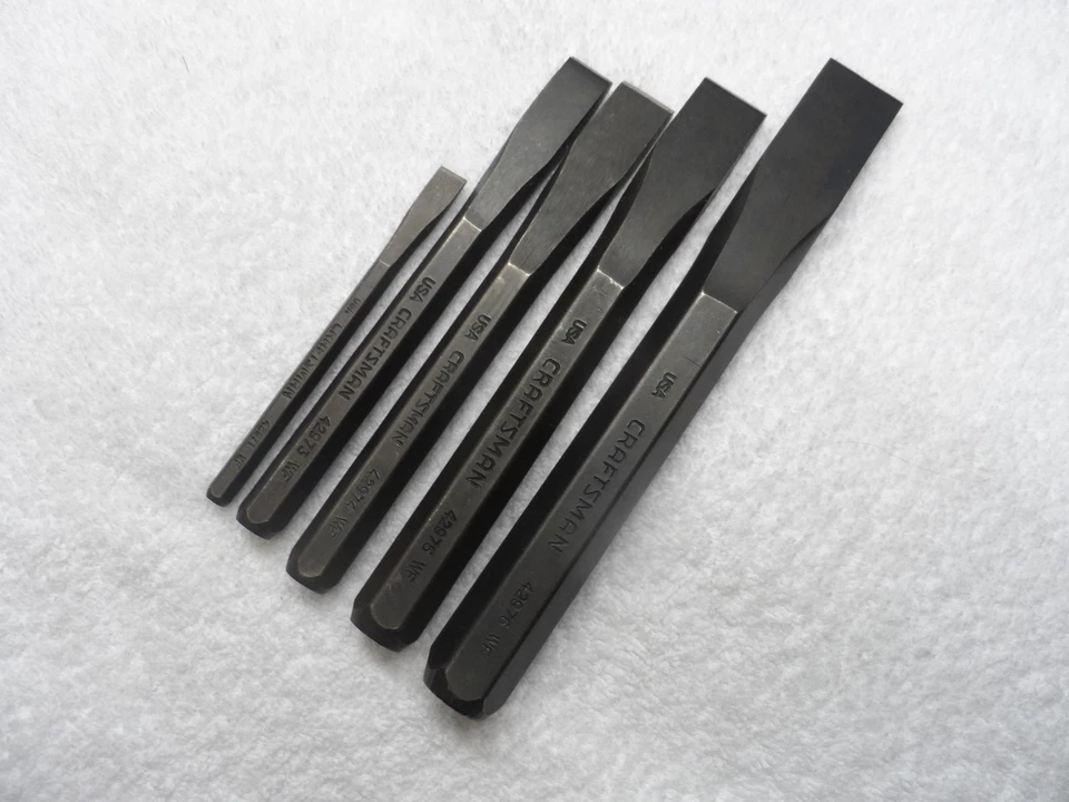 Juego de cinceles Craftsman, hecho en USA (p/n 42971, 42973 a 42976) - 5 piezas Foto 3 de 4