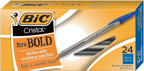 BIC Cristal Xtra Bold Kugelschreiber, Breite Spitze (1,6 mm) für lebendige und dramatische L - Bild 6 von 12