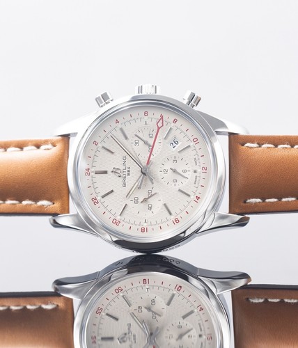 Transocean Chronograph GMT 43MM Silver Dial Limited Edition AB045112/G772 - Picture 5 of 15