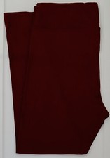 TC2 LuLaRoe Tall Curvy 2 Leggings Solid Maroon Rare NWT 15