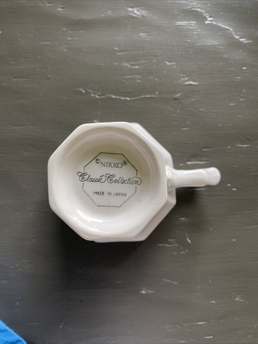 Taza de café Nikko Christmastime con patas de repuesto vintage Japón EC - Imagen 3 de 4