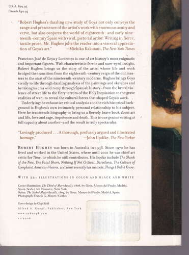 GOYA by Robert Hughes (2006 Trade Paperback){D10} - Imagen 2 de 2