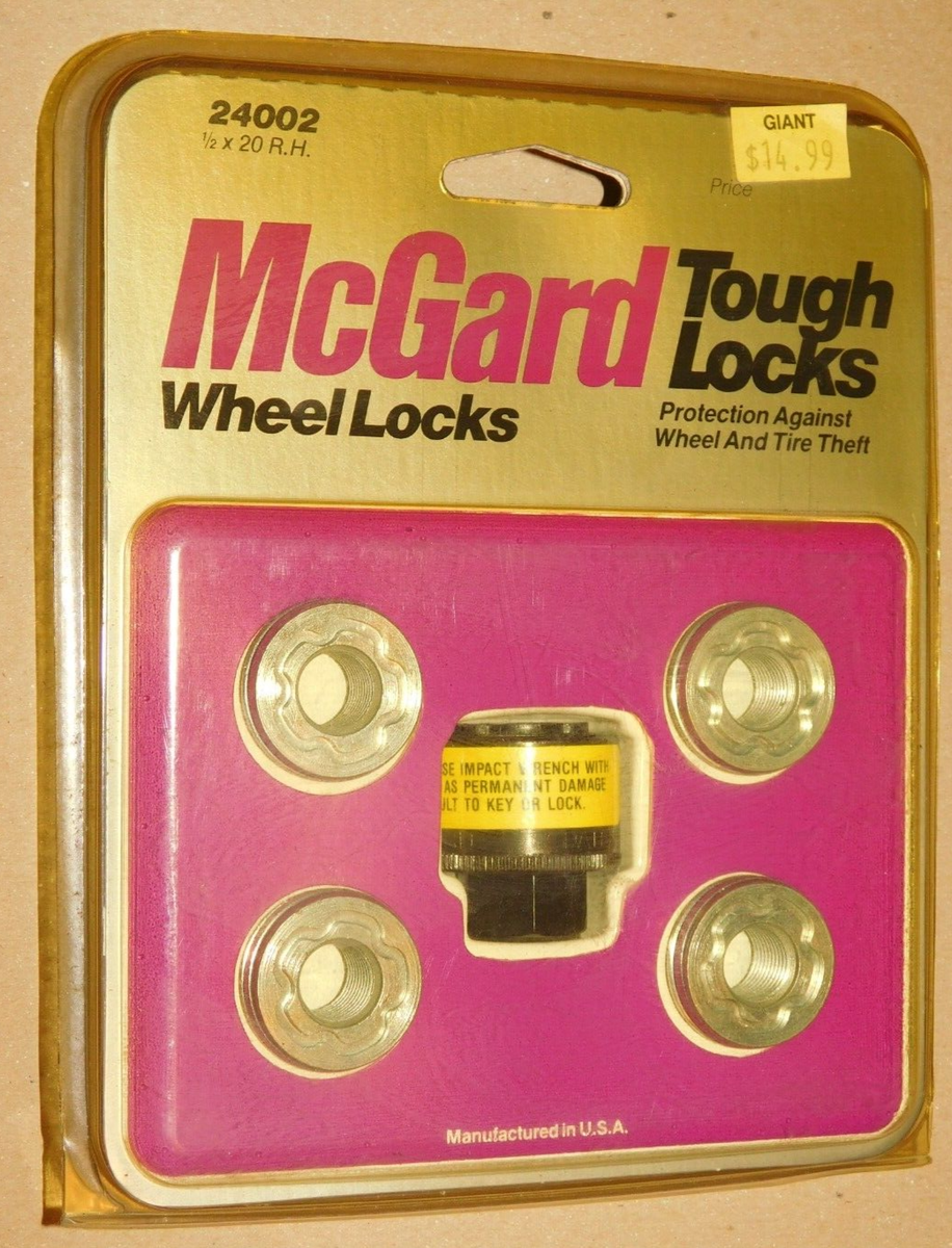 NEW OLD STOCK McGard Wheel Locks 24002 1/2x20 RH NEVER OPENED | eBay