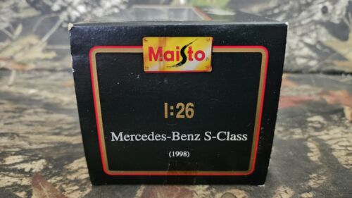 1/26 MAISTO 1998 MERCEDES BENZ S CLASS SILVER GREY METAL DIECAST MODEL CAR Z4 - Picture 4 of 7