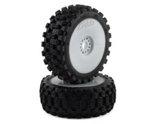 Pro-Line Badlands MX Pre-Mounted 1/8 Buggy Tires (White) (2) (M2) [PRO9067-31]