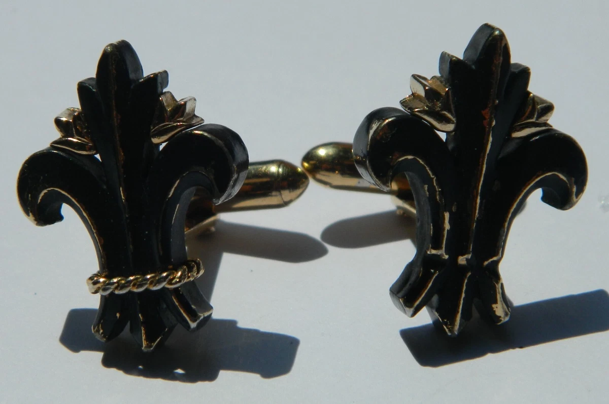 Boutons De Manchettes Swank Grand Prix - Occasion - Couleur Dorée - Ancien Modèle