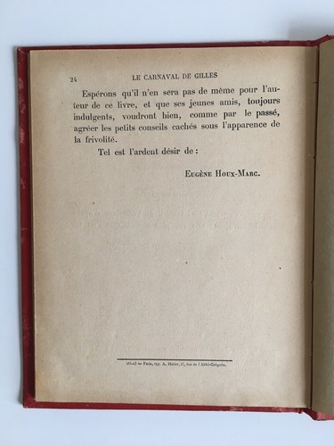 le carnaval de Gilles par Eugène HOUX-MARC illustré Hatier 1903 jeunesse - Imagen 11 de 11