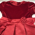 Girls Red Christmas Dress Size 5T Formal Kids Girls Short Sleeve Dress Size 5T