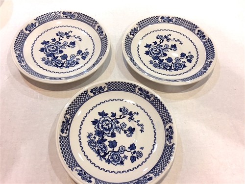 JOHNSON BROTHERS STOKE ON TRENT ENGLAND KYOTO 6" SAUCERS SET OF (3) EXCELLENT - Picture 3 of 6