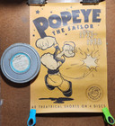 Vtg 1930's POPEYE THE SAILOR Film - NO SPACE LIKE HOME - 16mm Film & Poster