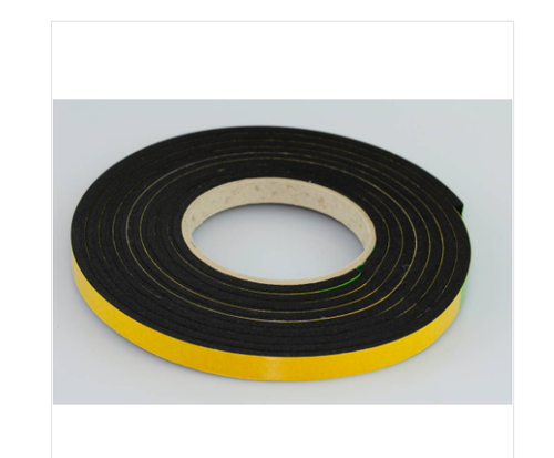 Black Single Sided Adhesive Foam Tape Draught Excluder Door Window 12mmx6mmx3m - Picture 2 of 2
