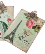 Eiffel Tower/Paris Metal Clipboard