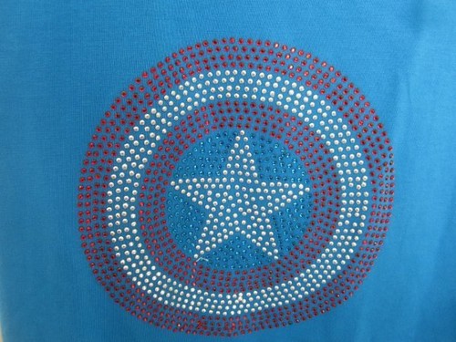 Marvel Capitán América Sueño Americano Vestido Tanque Disfraz Vestido Mediano 6 8 10 - Imagen 3 de 3