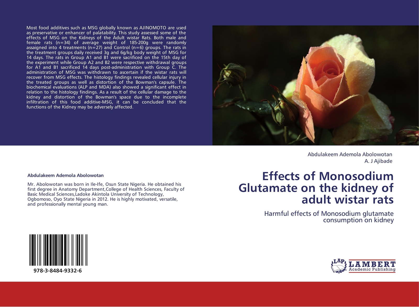 Abdulakeem Ademola Abolowotan (u. A.) | Effects Of Monosodium