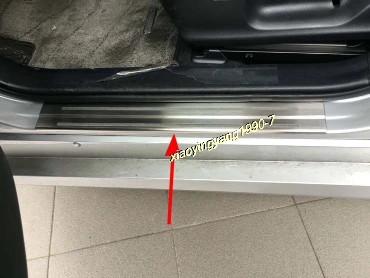 Outer Door Sill Protector Bumper Cover Trim for 2016-2018 Toyota Prius XW50 - Image 2 of 3