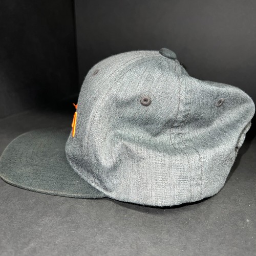 RVCA Hat Cap Youth Snapback Gray Orange Black Youth Skate Surf Casual - Picture 3 of 11