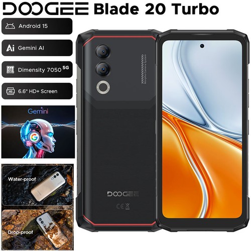 DOOGEE Blade 20 Turbo 5G AI Rugged Phone Android 15 Outdoor IP68 Mobile 10300mAh - Picture 1 of 23