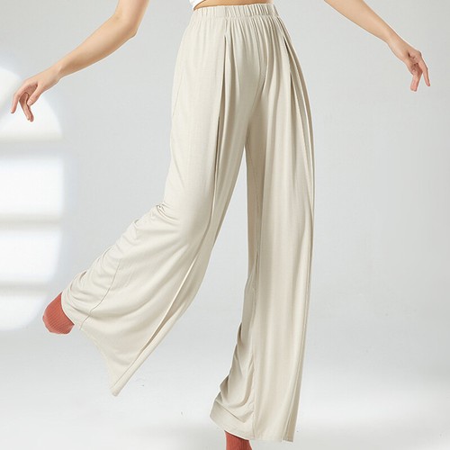 Women's Dance Pants Classical Dance Practice Pants Modern Dance Wide Leg Pants - Picture 22 of 47
