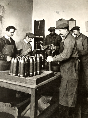 munitions workshops of france ww1 full page print from the sphere ! - Picture 2 of 4