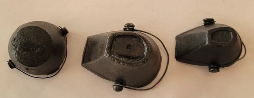 Lotto 3 miniature vintage GHISA secchiello carbone casa delle bambole giocattolo modello secchio cenere - Foto 6 di 14