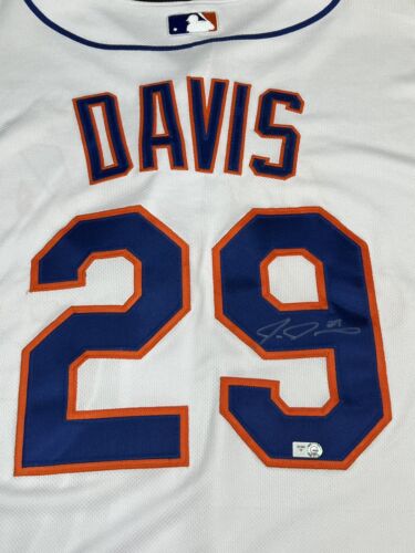 Ike Davis NY Mets MLB Authenticated Autographed Majestic Jersey #29 Size 48 - Picture 2 of 7