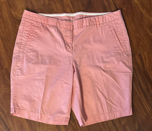J. Crew Pink Stretch Chino Bermuda Shorts - Woman' Size 16