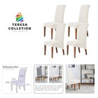 Stretch XL/Oversized Soft Spandex Extra Large Dining Room Chair Covers for Ki...