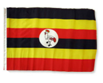 12x18 12"x18" Uganda Sleeve Flag Boat Car Garden 12x18 12"x18" Uganda Sleeve Flag Boat Car Garden