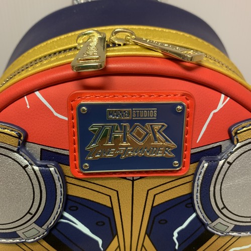 Loungefly Thor: Love and Thunder Glow-in-Dark Cosplay Mini Backpack Purse NWT - Picture 8 of 17