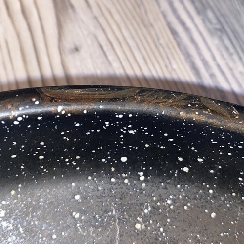 Black Speckled Enamelware Camping Handled Pots/Lid - Picture 7 of 14