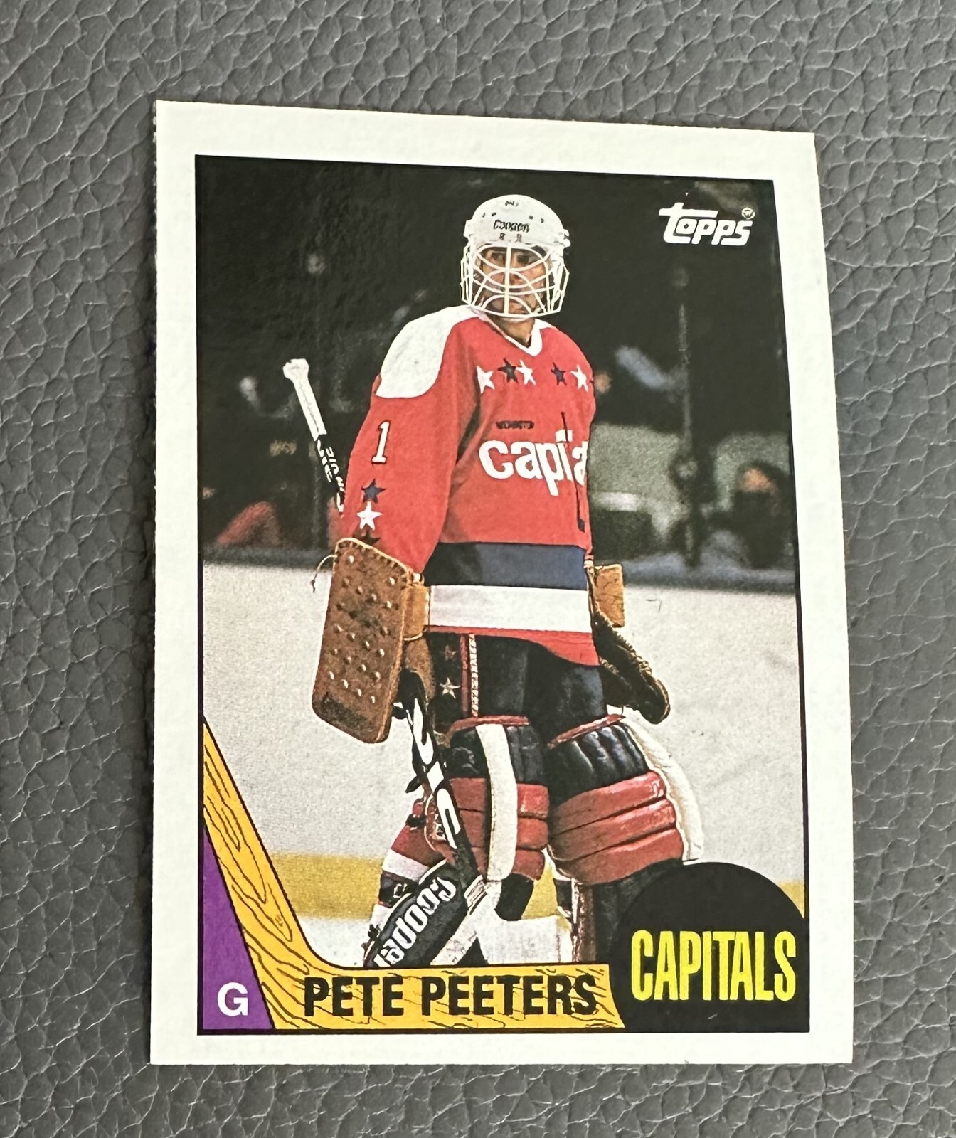 Pete Peeters #44 Hockey Cards 1987 Topps trading card — raw and PSA graded price guide