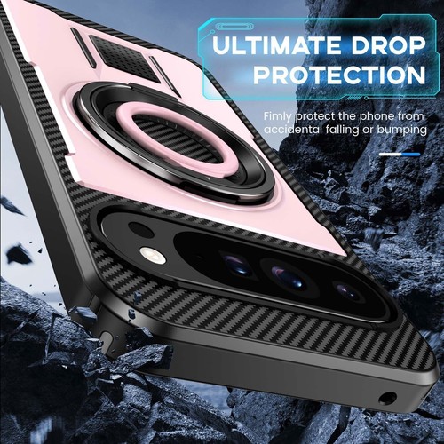 Heavy Duty Ring Holder Kickstand Rugged Phone Case For Google 9 9 Pro XL 9 8 Pro - Picture 78 of 82