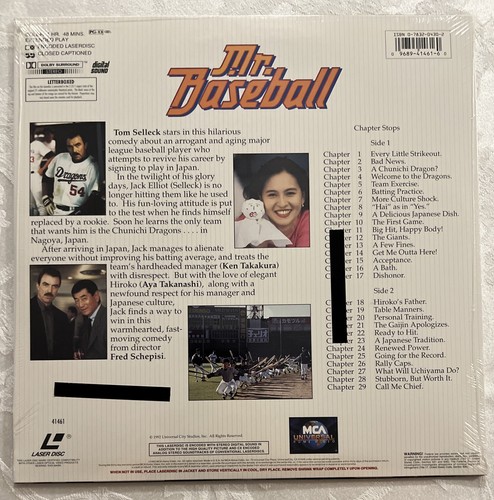 Mr. Baseball (Laserdisc, 1992) Tom Selleck, Ken Takakura NEW SEALED - Picture 2 of 2